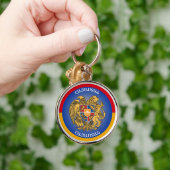 Armenisches Erbe-Emblem Schlüsselanhänger (Hand)
