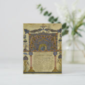 Armenisches Evangelium Mittelaltermanuskript Postkarte (Stehend Vorderseite)