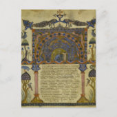 Armenisches Evangelium Mittelaltermanuskript Postkarte (Vorderseite)