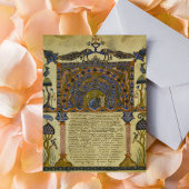 Armenisches Evangelium Mittelaltermanuskript Postkarte