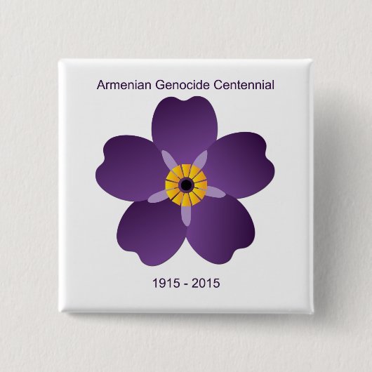 Armenisches Genozidcentennial-Emblem Button (Vorderseite)