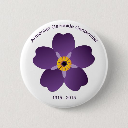 Armenisches Genozidcentennial-Emblem Button (Vorderseite)