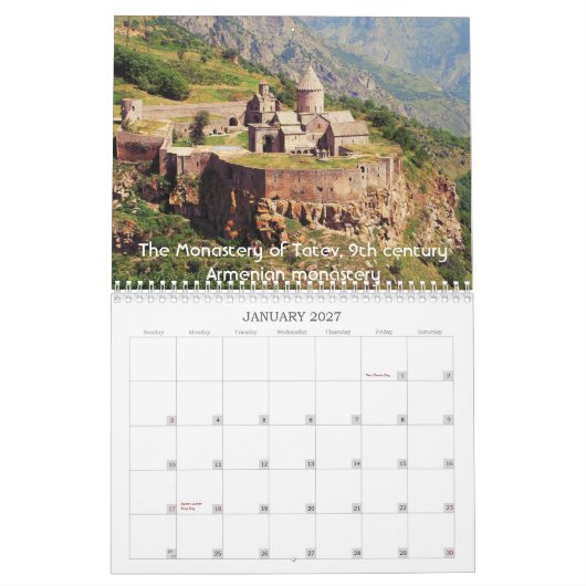 Armenisches historisches Erbe - Kalender (Jan 2027)