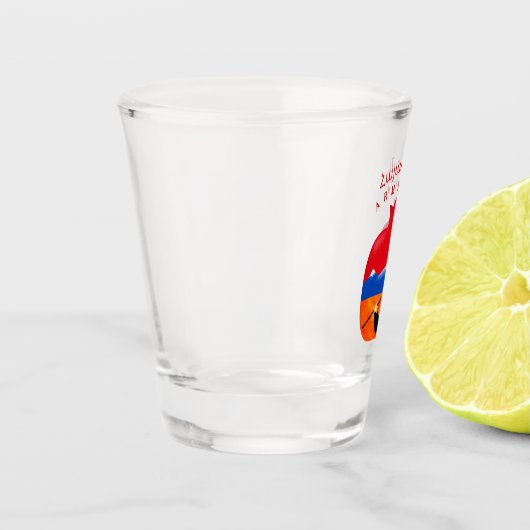 Armenisches Schuhglas Schnapsglas (Links)