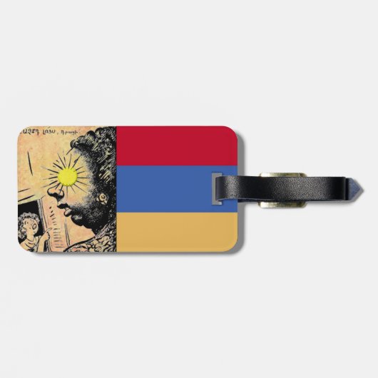 Armenisches Sprichwort Gepäckanhänger (Rückseite horizontal)