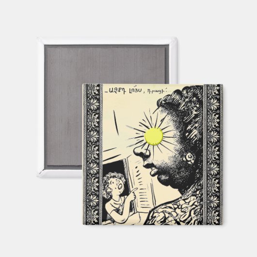 Armenisches Sprichwort Magnet (Vorderseite/Rückseite)