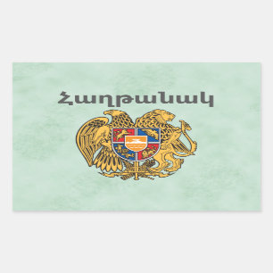 Armenisches Sprichwort Rechtecksticker Rechteckiger Aufkleber