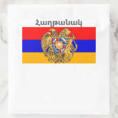 Armenisches Sprichwort Rechtecksticker Rechteckiger Aufkleber (Tasche)
