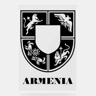 Armenisches Staatswappen Zeitgenössische Kunst Acrylschild