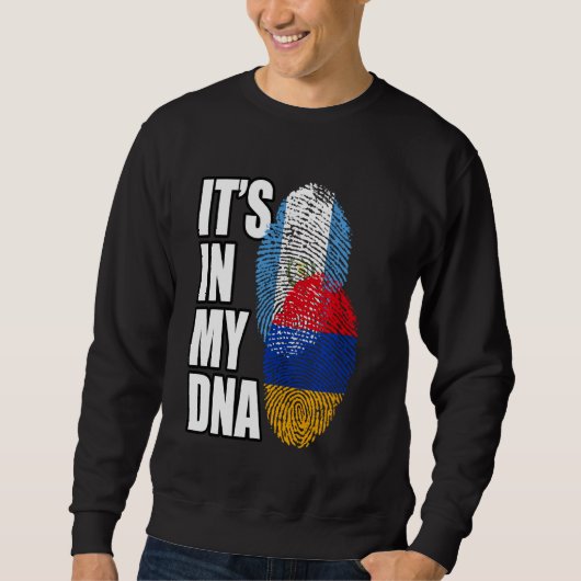 armenisches und guatemaltekisches MIX-DNA-Flaggeng Sweatshirt (Vorderseite)