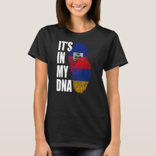 Armenisches und Haitianisches DNA-Flaggengebiet T-Shirt
