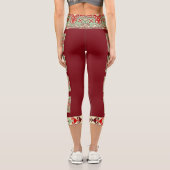 Armenisches Volk Art 2 Capri Leggings (Rückseite)