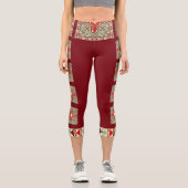 Armenisches Volk Art 2 Capri Leggings (Vorderseite)