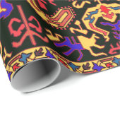 Armenisches Volkskunstpapier Geschenkpapier (Rolleneckpunkt)