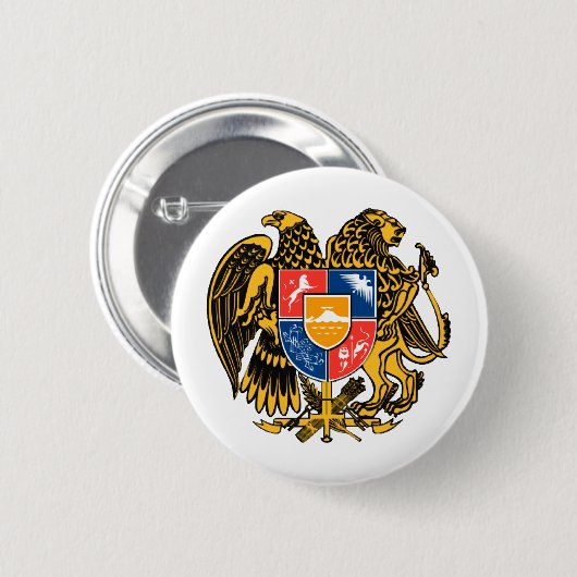 Armenisches Wappen Button (Vorne & Hinten)