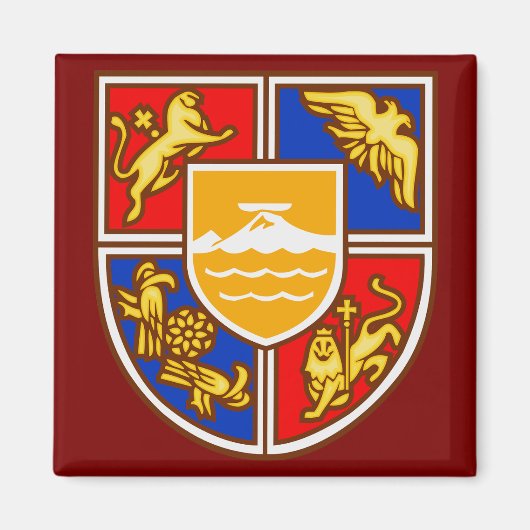 Armenisches Wappen Erbe & Symbole Magnet (Vorne)
