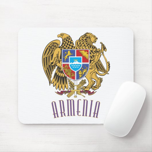 Armenisches Wappen Mousepad (Mit Mouse)