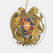 Armenisches Wappen Verzierung Keramikornament (Links)