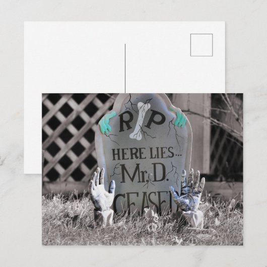 Armer Herr D Postkarte (Vorne/Hinten)