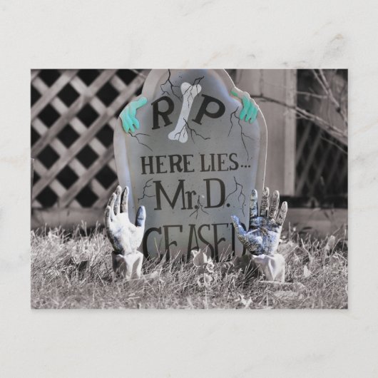 Armer Herr D Postkarte (Vorderseite)