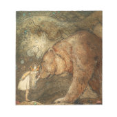 Armer kleiner Bär, 1912 von John Bauer Notizblock (Vorderseite)