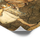 Armer kleiner Bär, 1912 von John Bauer Poster (Ecke)