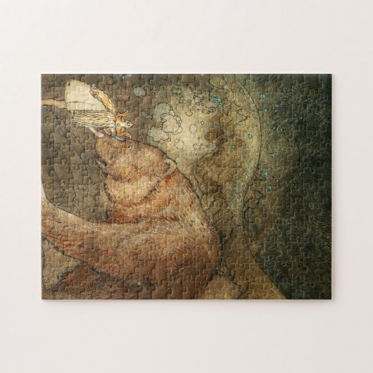 Armer kleiner Bär, 1912 von John Bauer Puzzle (Horizontal)