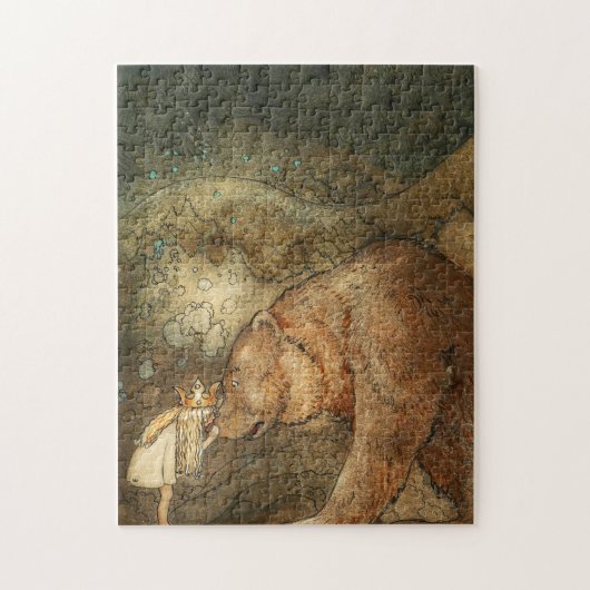 Armer kleiner Bär, 1912 von John Bauer Puzzle (Vertikal)