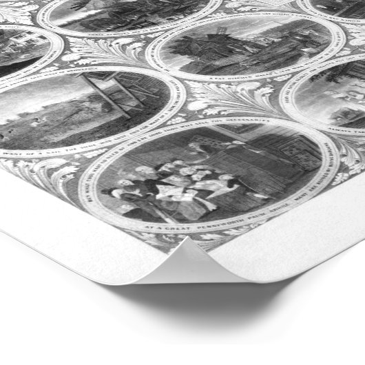 Armer Richard Illustriert - von Benjamin Franklin Poster (Ecke)