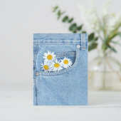 Armer Strauß Postkarte (Stehend Vorderseite)