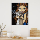 Armful of Ferrets ART PRINT Feenfantasy Fantasy Fr Poster (Küche)