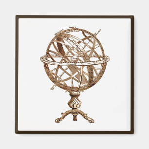 Armillary himmlischer BereichVintager Sepia Magnet
