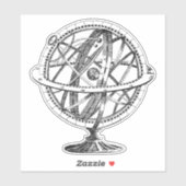 Armillary Sphäre Aufkleber (Blatt)