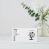Armillary Sphere Business Card Visitenkarte (Stehend Vorderseite)
