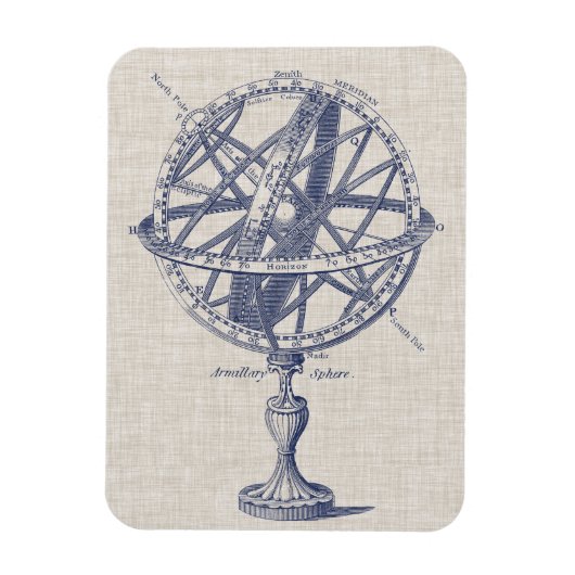 Armillary Sphere Diagramm Magnet (Vertikal)