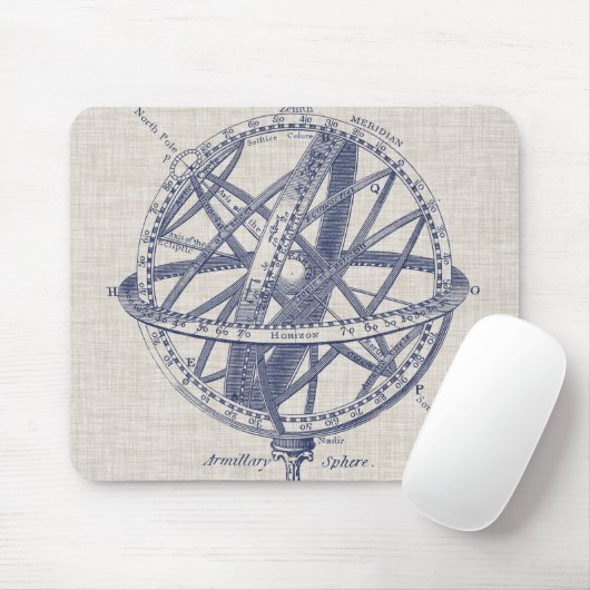 Armillary Sphere Diagramm Mousepad (Mit Mouse)