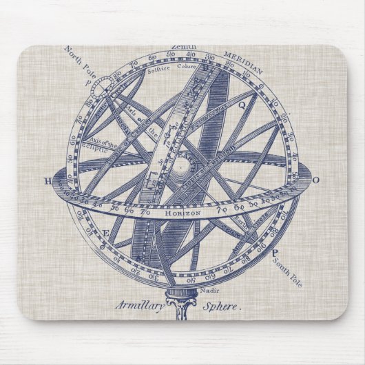 Armillary Sphere Diagramm Mousepad (Vorne)
