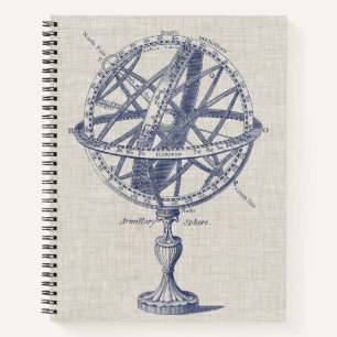 Armillary Sphere Diagramm Notizblock