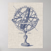 Armillary Sphere Diagramm Poster (Vorne)