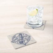 Armillary Sphere Diagramm Rechteckiger Pappuntersetzer (Vor Ort)