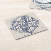 Armillary Sphere Diagramm Rechteckiger Pappuntersetzer (angewinkelt)