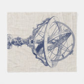 Armillary Sphere Fleecedecke (Vorderseite (Horizontal))