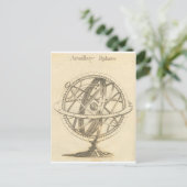Armillary Sphere Original Sketch Postkarte (Stehend Vorderseite)