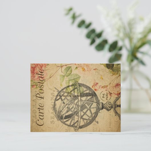 Armillary Sphere Postkarte (Stehend Vorderseite)