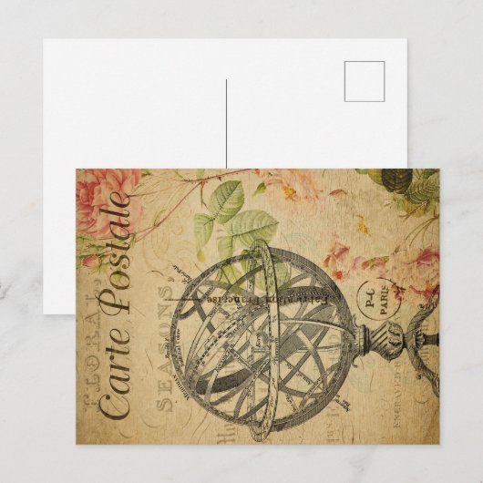 Armillary Sphere Postkarte (Vorne/Hinten)