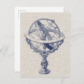 Armillary Sphere Postkarte (Vorne/Hinten)