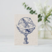 Armillary Sphere Postkarte (Stehend Vorderseite)