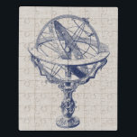 Armillary Sphere Puzzle<br><div class="desc">Armillary Sphere on Linen II von Vision Studio.  Armillary Kugel mit einem Leinenhintergrund.</div>