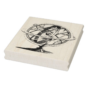 Armillary Sphere Vintag Rubber Art Briefmarke Gummistempel