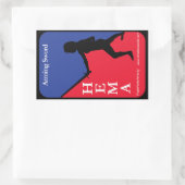 Arming Schwert HEMA decal Rechteckiger Aufkleber (Tasche)